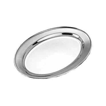 Oval Flat (18/8 Stainless Steel) 55x38cm / 22 X 15"