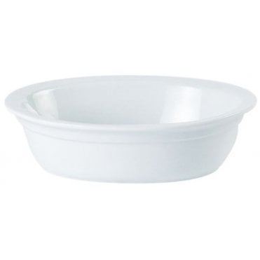 Oval Pie Dish Lipped 18cm Porcelite (Box Of 6)