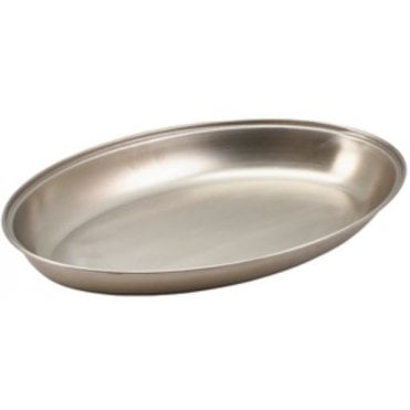Oval Veg Dish (Stainless Steel) 20cm / 8"