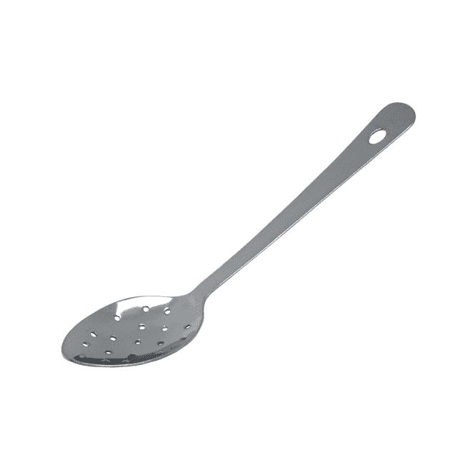 Genware Perforated Spoon - 35cm / 14