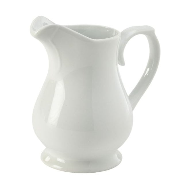Genware Porcelain Standard Jug 20oz/568ml (Box Of 6)