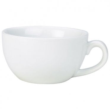 Porcelite 9oz (25cl) Bowl Shaped Tea Cup (Box Of 6)