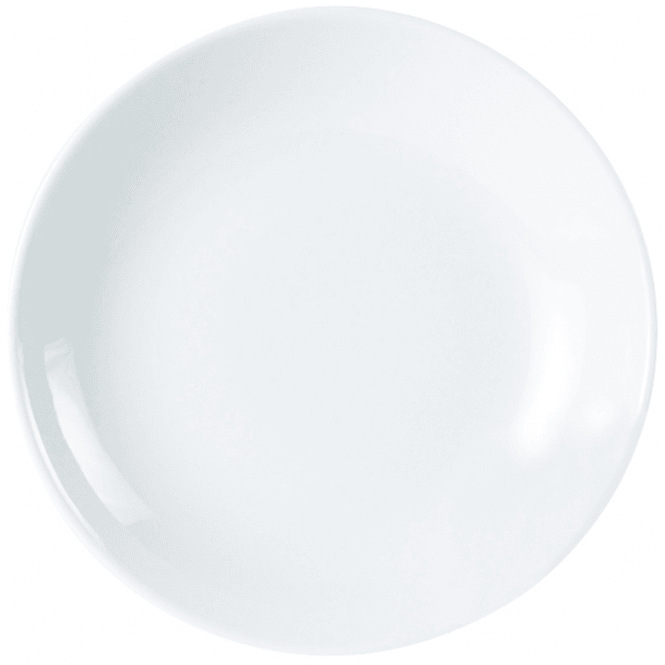 Genware Porcelite Coupe Shaped Plate 22cm/9