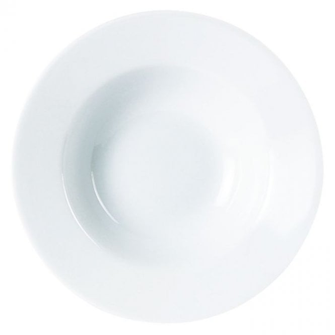 Genware Porcelite Winged Pasta Plate 25cm/10