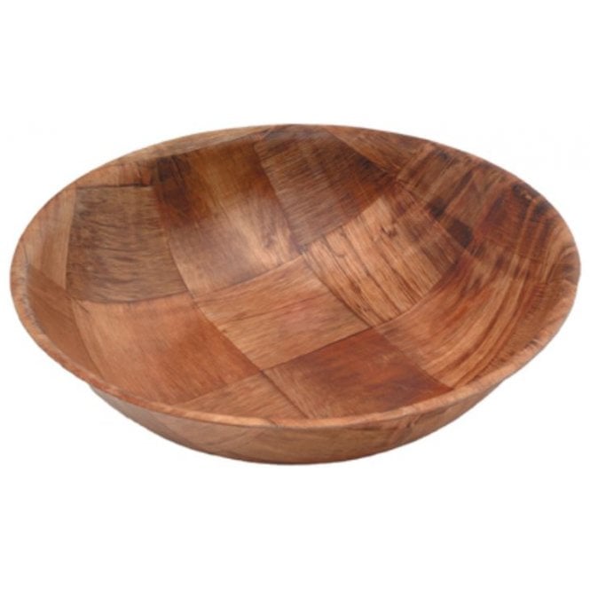Genware Pressed Wood Bowl 15cm / 6