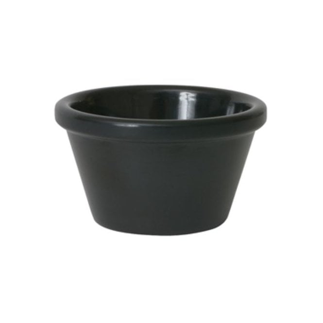 Genware Ramekin Plain Black 50ml / 2oz Melamine (Box Of 12)