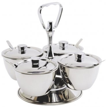 Revolving Relish Stand 4 Pot