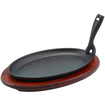 Sizzler - Oval With Rose Wood Base 30cm / 12"