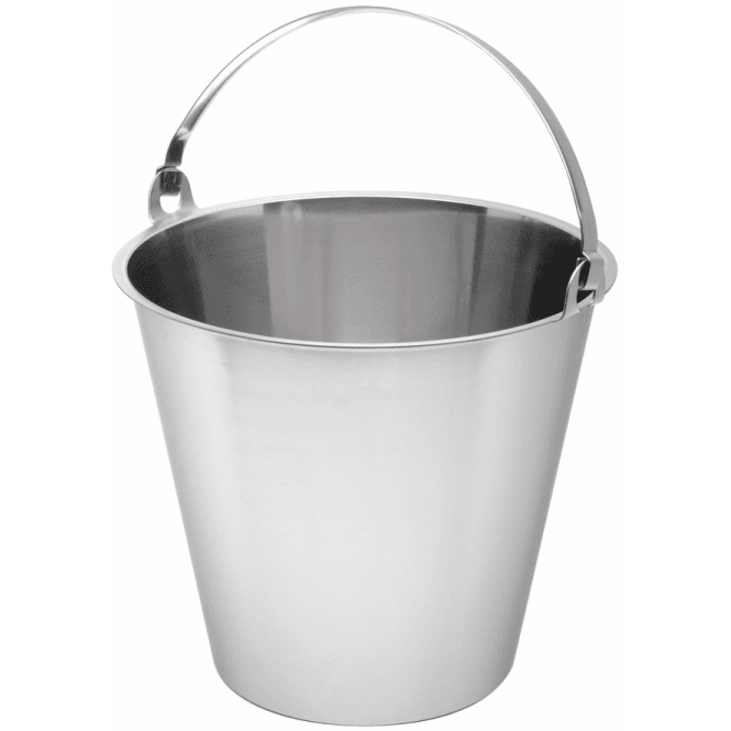Genware Stainless Steel Bucket 15 Litre