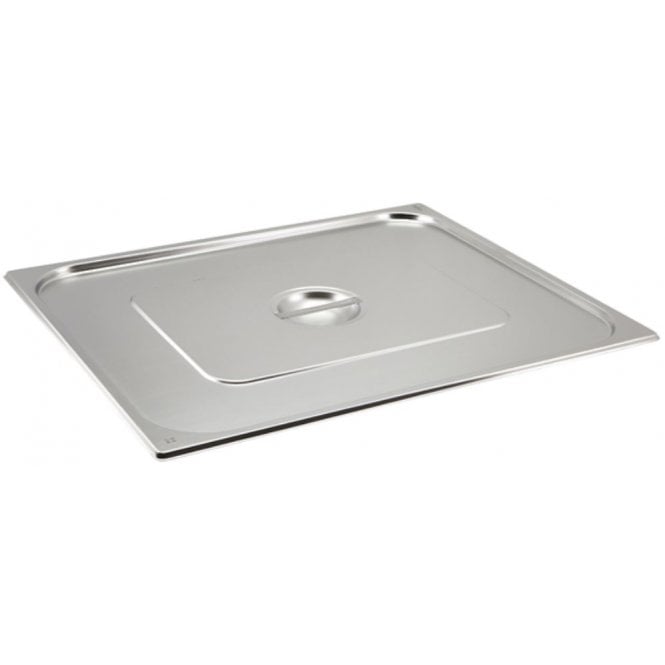 Genware Stainless Steel Gastro Lid - 2/1