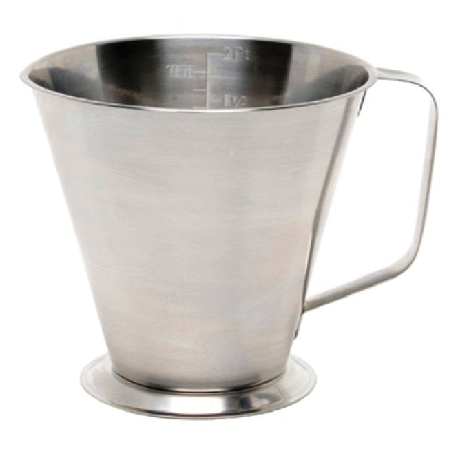 Genware Stainless Steel Graduated Jug 1.1L / 38.7oz