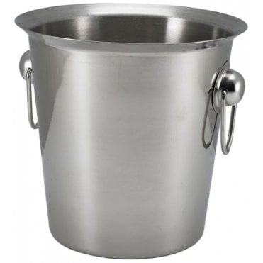 Stainless Steel Wine Bucket With Ring Handles