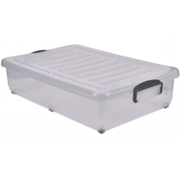 Storage Box 40L With Clip Handles Mobile 79 x 49.5 x 18.5cm