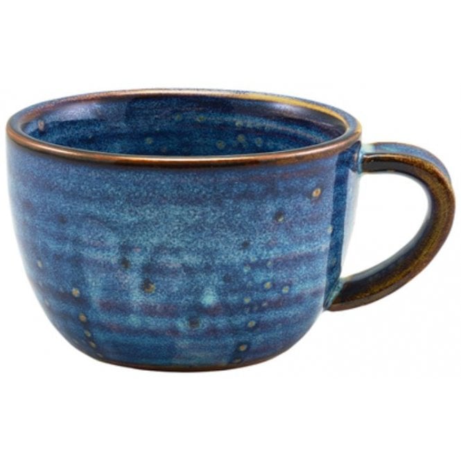 Genware Terra Porcelain Aqua Blue Coffee Cup 28.5cl/10oz (Box Of 6)