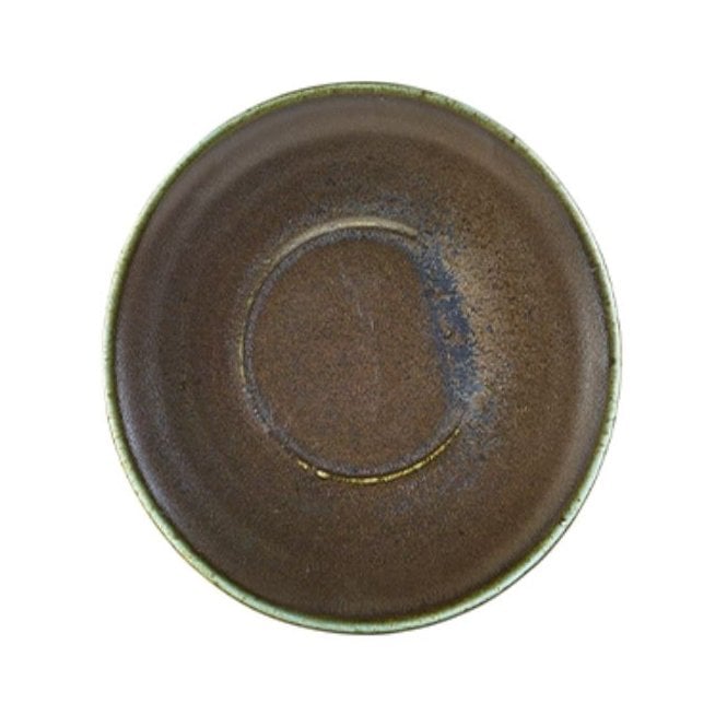 Genware Terra Porcelain Black Saucer 14.5cm (Box Of 6)