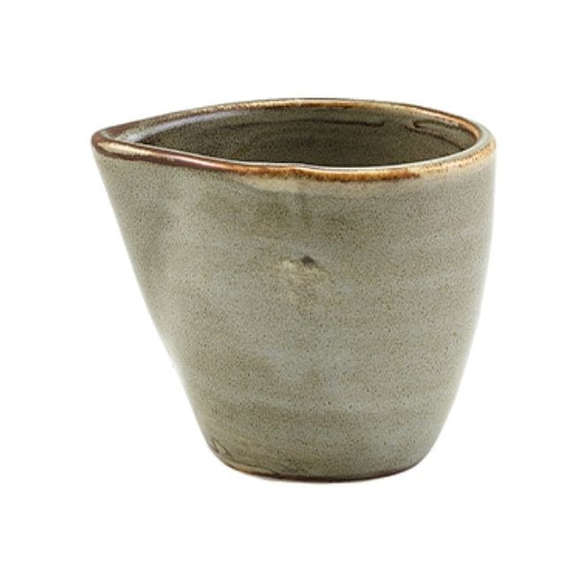 Genware Terra Porcelain Grey Jug 9cl/3oz (Box Of 12)