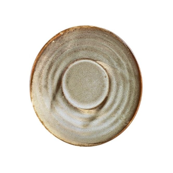 Genware Terra Porcelain Grey Saucer 11.5cm (Box Of 6)
