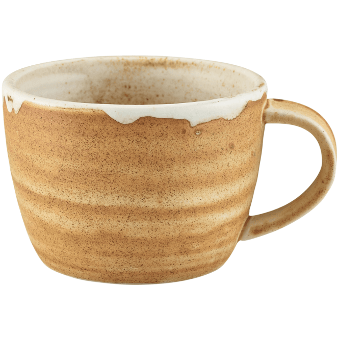 Genware Terra Porcelain Roko Sand Coffee Cup 23cl / 8oz (Box of 6)