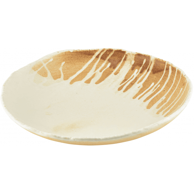 Genware Terra Porcelain Roko Sand Coupe Bowl 28cm / 11