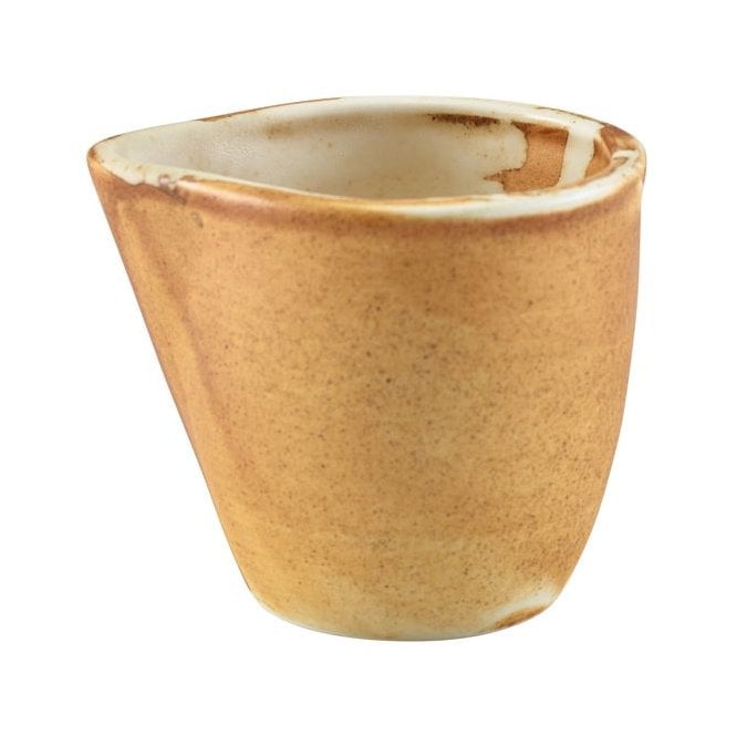 Genware Terra Porcelain Roko Sand Jug 9cl / 3oz (Box of 12)