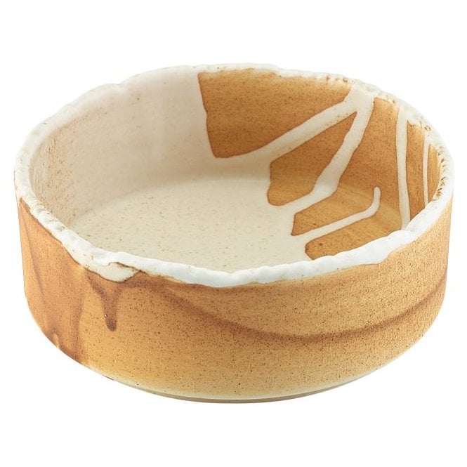 Genware Terra Porcelain Roko Sand Presentation Bowl 13cm/ 5