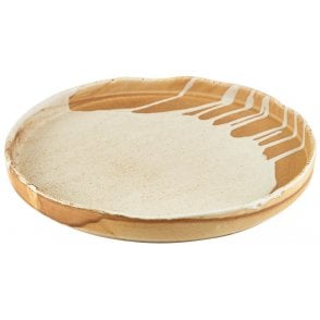 Terra Porcelain Roko Sand Presentation Plate 26cm/ 10.5" (Box of 4)