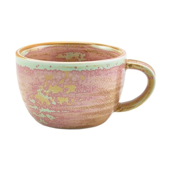 Genware Terra Porcelain Rose Coffee Cup 28.5cl/10oz (Box Of 6)