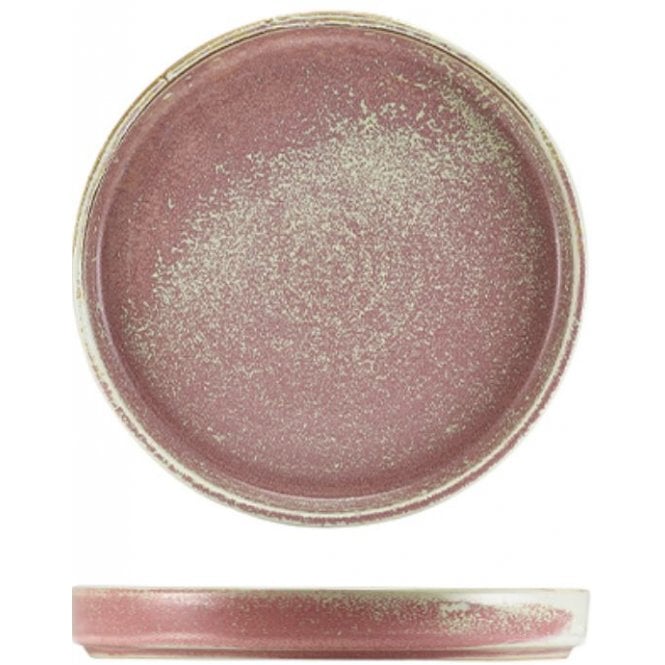 Genware Terra Porcelain Rose Presentation Plate 18cm (Box Of 12)