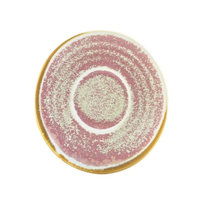 Genware Terra Porcelain Rose Saucer 14.5cm (Box Of 6)