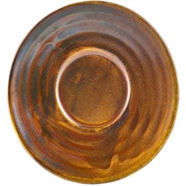 Terra Porcelain Rustic Copper Saucer 11.5cm (Box Of 6)