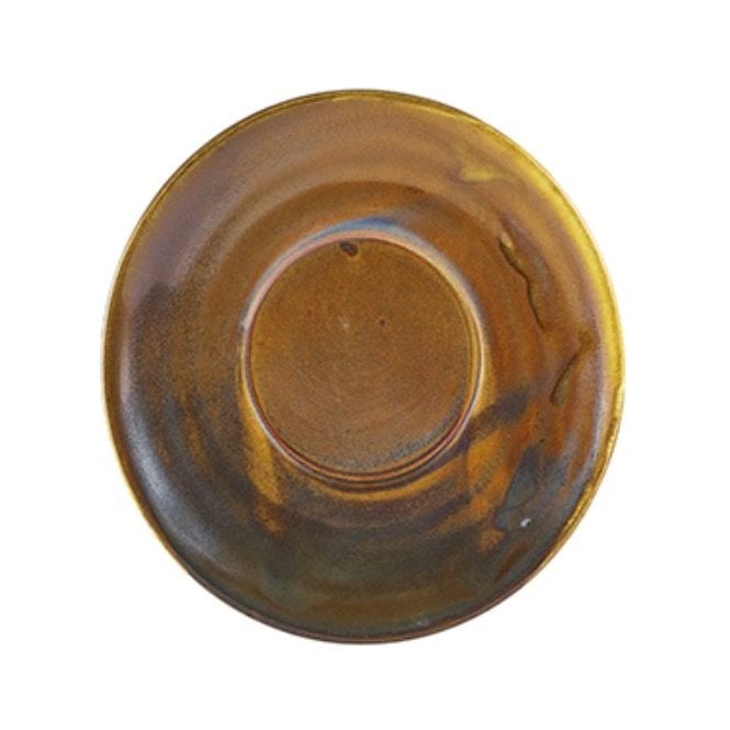 Genware Terra Porcelain Rustic Copper Saucer 14.5cm (Box Of 6)
