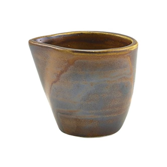 Genware Terra Porcelain Rustic Jug 9cl/3oz (Box Of 12)