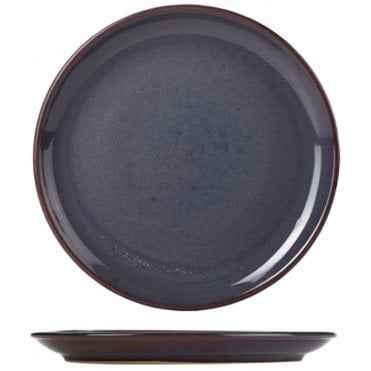 Terra Stoneware Rustic Blue Coupe Plate 27.5 Cm (Box Of 12)