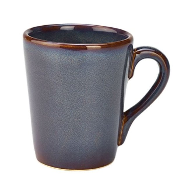 Genware Terra Stoneware Rustic Blue Round Mug 32 Cl / 11.25 Oz (Box Of 12)