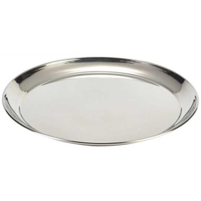 Genware Tray Round- Stainless Steel (405mm / 16