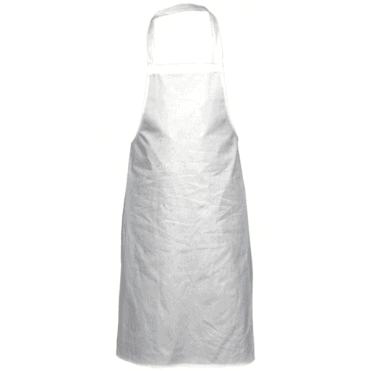 White Cotton Bib  Apron 91x102cm / 36x40"