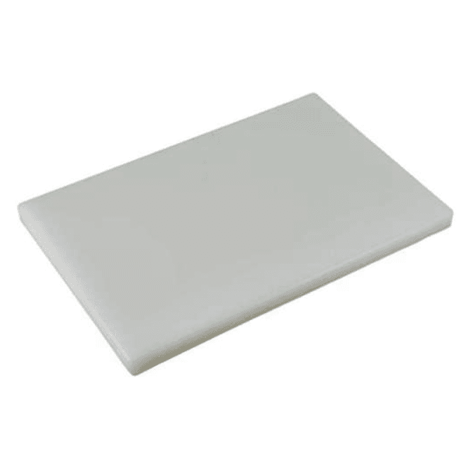 Genware White Cutting Board 18x12x1