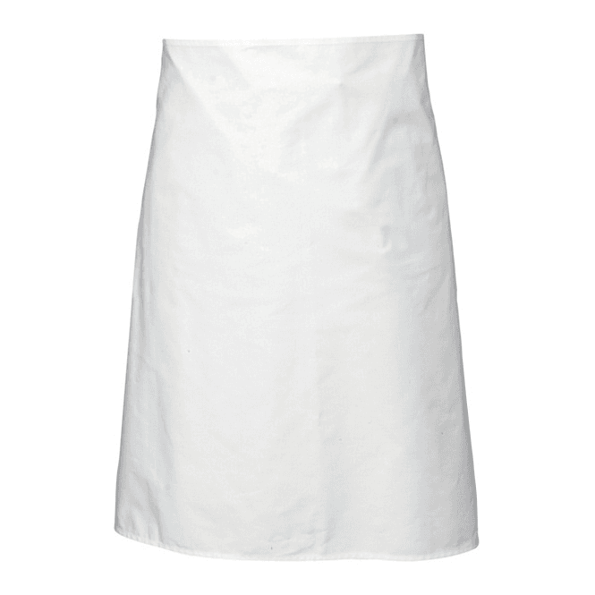 Genware White Waist Apron 70cm / 27.5