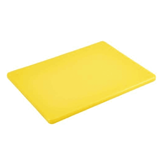 Genware Yellow Cutting Board 18x12x0.5