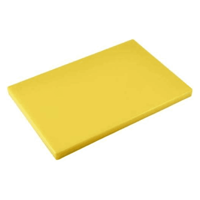 Genware Yellow Cutting Board 18x12x1