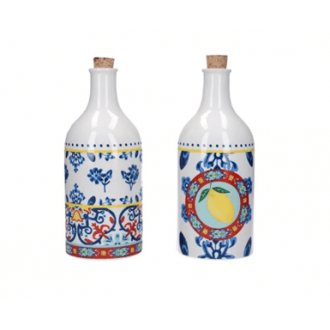 KitchenCraft World of Flavours 500ml Ceramic Oil and Vinegar Bottle Set