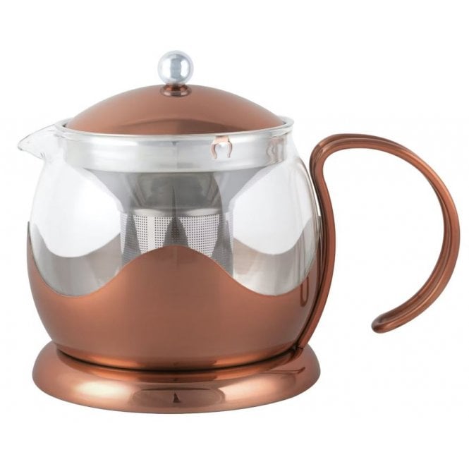 Lifetime Brands La Cafetiere Izmir 4 Cup Glass Tea Infuser 1L - Copper