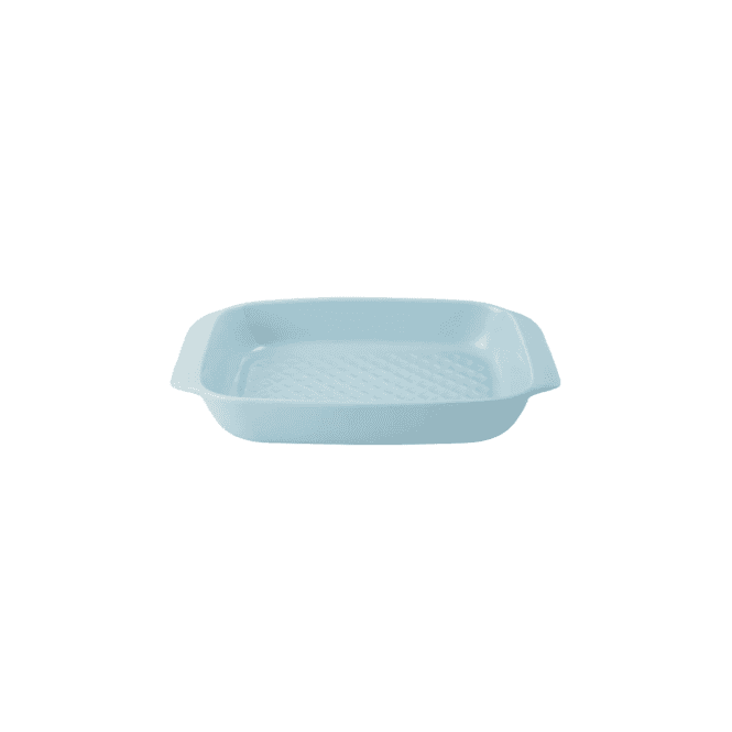 Lifetime Brands MasterClass 2L Ceramic Roaster with Easy-Grip Handles, Sky Blue, 30cm