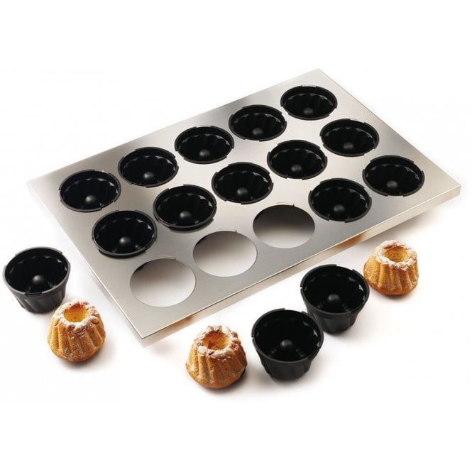 Matfer 15 Kugelhopf Mould Sheet (Including 95mm Moulds)