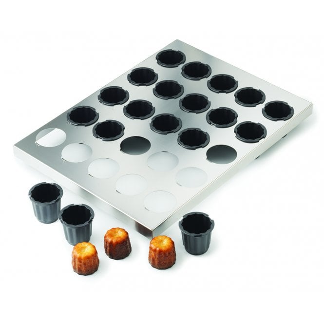 Matfer 25 Cannele Mould Sheet (Including 45mm Moulds)
