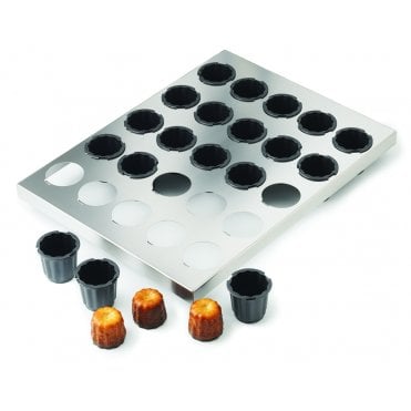 25 Cannele Mould Sheet (Including 45mm Moulds)