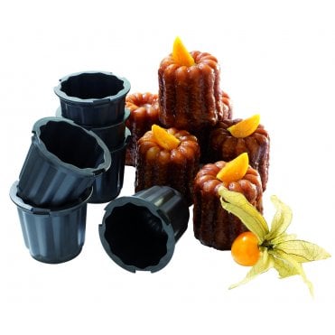 Fluted Exoglass Cannele Mould 35mm  (Pack Of 6)