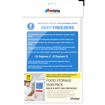 Food Storage Sign Pack (Contains 17 Notices)