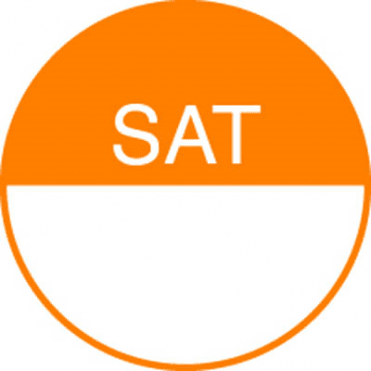 Day Dot Labels Saturday (Removable) (Pack Of 1000)