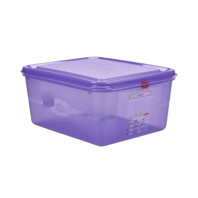 Parsley in Time Allergen Gastronorm Storage Box 1/2 - 150mm - 10L - C/w Lid (Box Of 6)